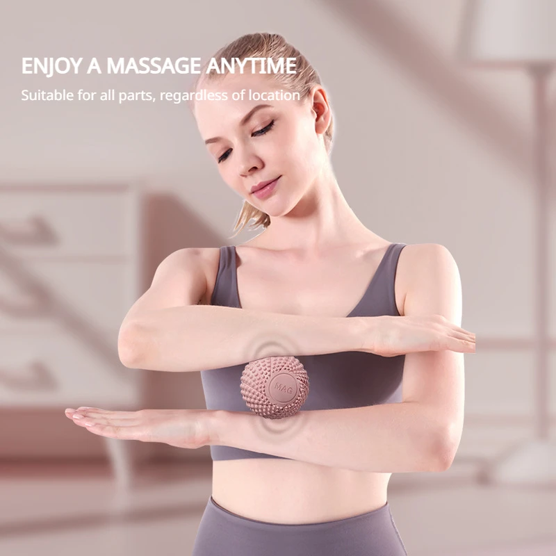 Fascial Ball Foot Massage Ball Yoga Muscle Relaxation Hedgehog Magnetic Fitness Arch Peanut Pilates Home Gym Equipment