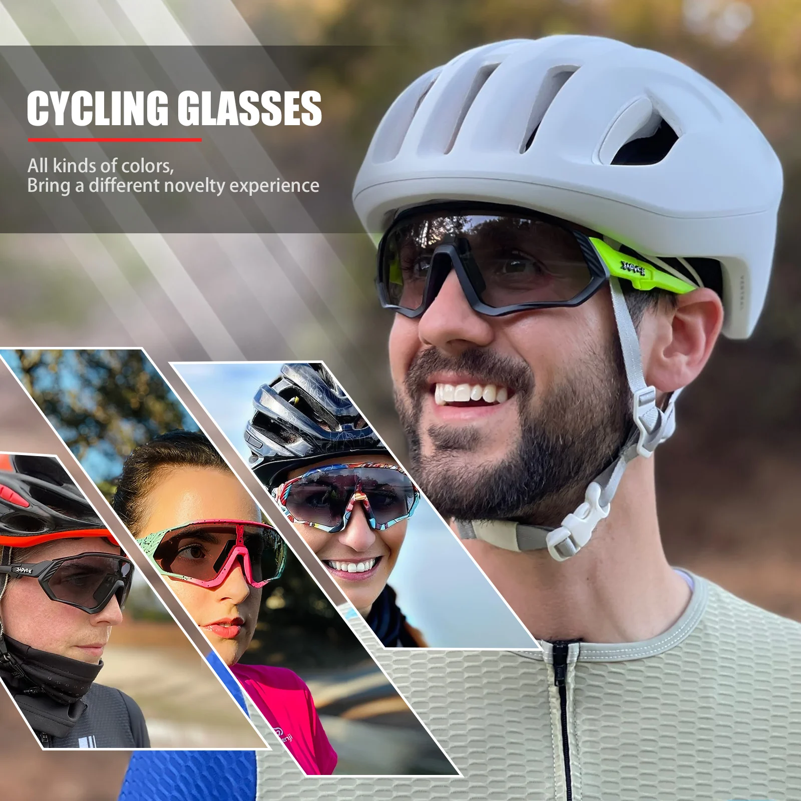New Men Cycling Glasses Uv400 Mountain Sports Cycling Eyewear Road