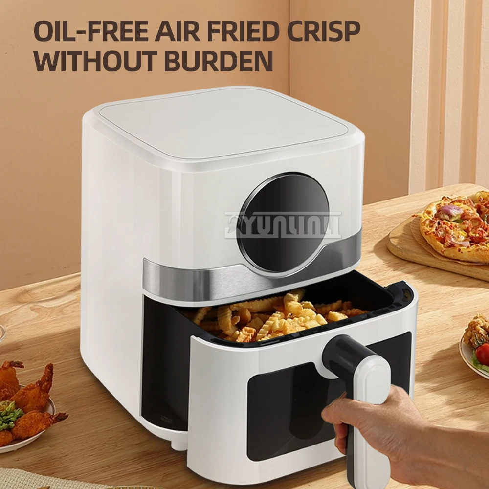 Household Multifunctional Air Fryer 6L Intelligent Oil-free Visualization Electric Frying Oven 3