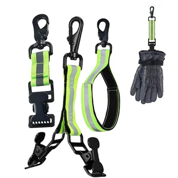 Glove Clips Firefighter Glove Strap Gloves Holder for Hanging Gloves Tool Bags Glove Keeper Glove Clamp Gear Accessories