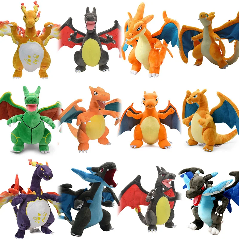 2023 New Pokemon Charizard Peluche Mega Evolution X & Y Charizard Fire Dragon Charmander Peluche Regalo Di Compleanno Per Bambini