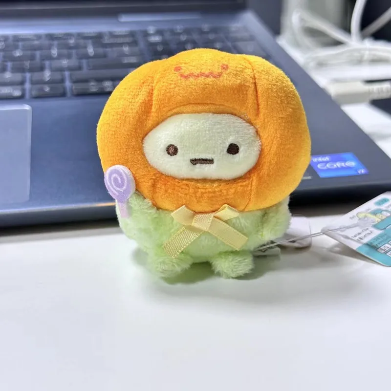 6cm Halloween Decoration Sumikkogurashi Plush  cute Keychains Fry Shrimps Weeds Pendent Kawaii Xmas Toys Gifts for Kids 2