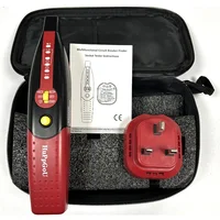1 pcs Newest 230V UK plug Automatic Circuit Breaker Finder Fuse Socket Tester with Flashlight & bag 2