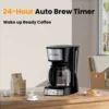 VAVSEA 12 Cup Programmable Coffee Maker, 900W Drip Coffeemaker with Glass Carafe, Auto Shut off, for Home Black 3