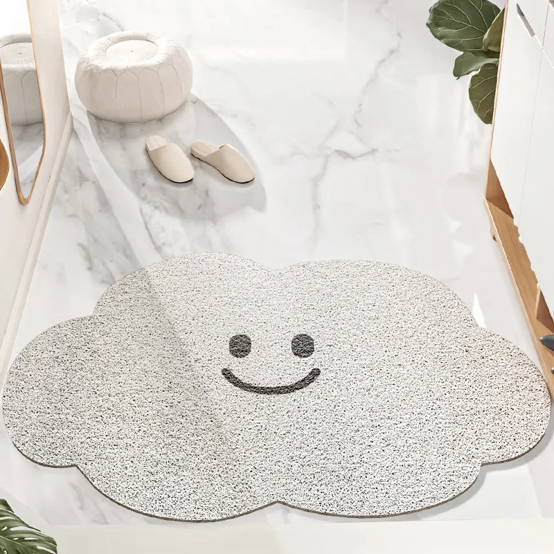 

Cuttable Cloud Hallway Mat PVC Entrance Rug Carpet Area Anti Dust Floor Pad Welcome Doormat Aesthetic Home Decor 45x75cm