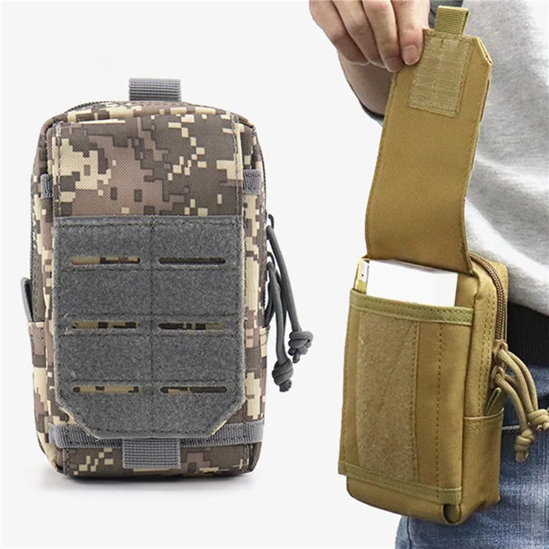 

1000D Tactical Molle Pouch Military Waist Bag Outdoor Men EDC Tool Bag Vest Pack Purse Mobile Phone Case Hunting Compact Bag New