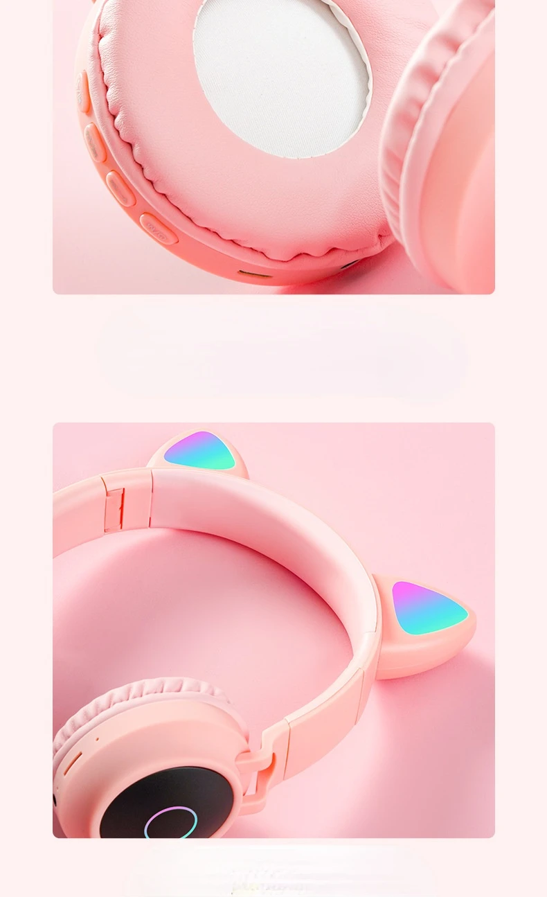 

Bluetooth Headphones Foldable Headset Over Ear Low Bass Studio Earphones for Computer Phones