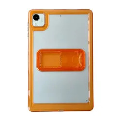 Icy Colors Acrylic TPU Shockproof Protective Tablet Case with Adjustable Kickstand for Honor Pad X9a 11.5 (Orange)