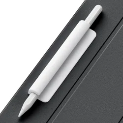 Silicone Self - Adhesive Flexible Stylus Holder - Multifunctional Pencil Case (White)