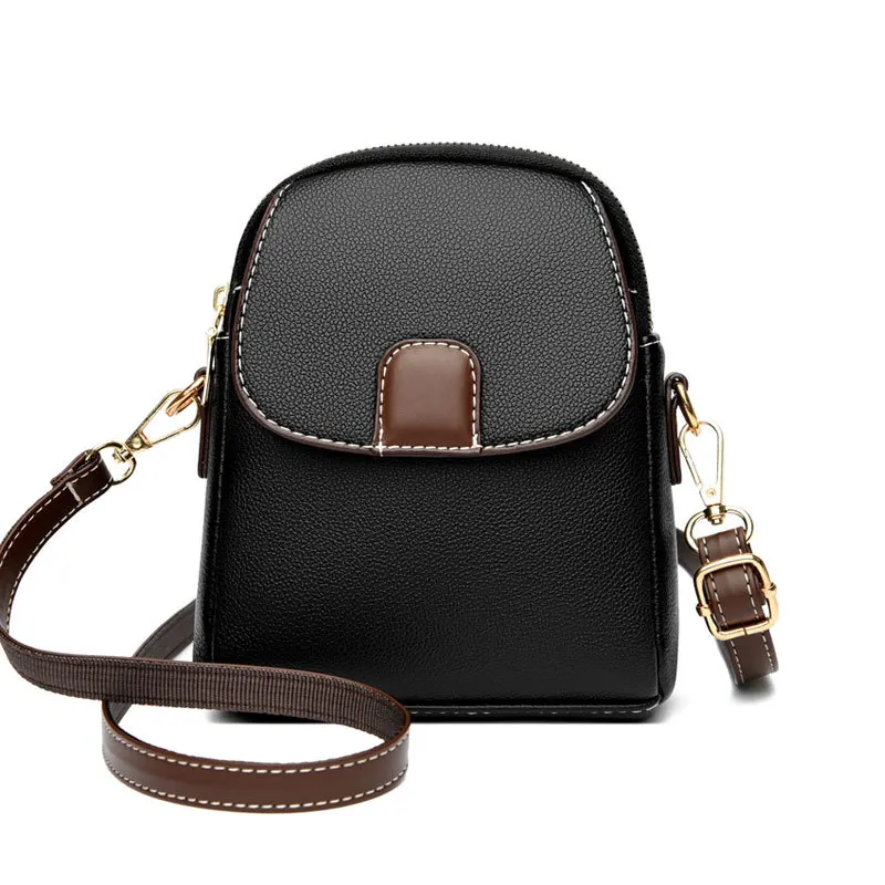 New Fashion Women's Single Shoulder Small Bag Trendy Cell Phone Pouch Soft Leather Versatile Crossbody Bag