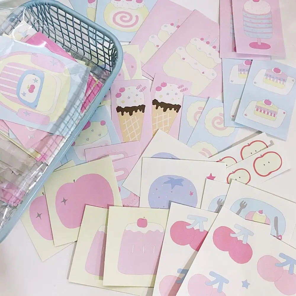 Aesthetic Korean Deco Sticker Set: Cute Stationery for Journals, Planners, and Scrapbooks