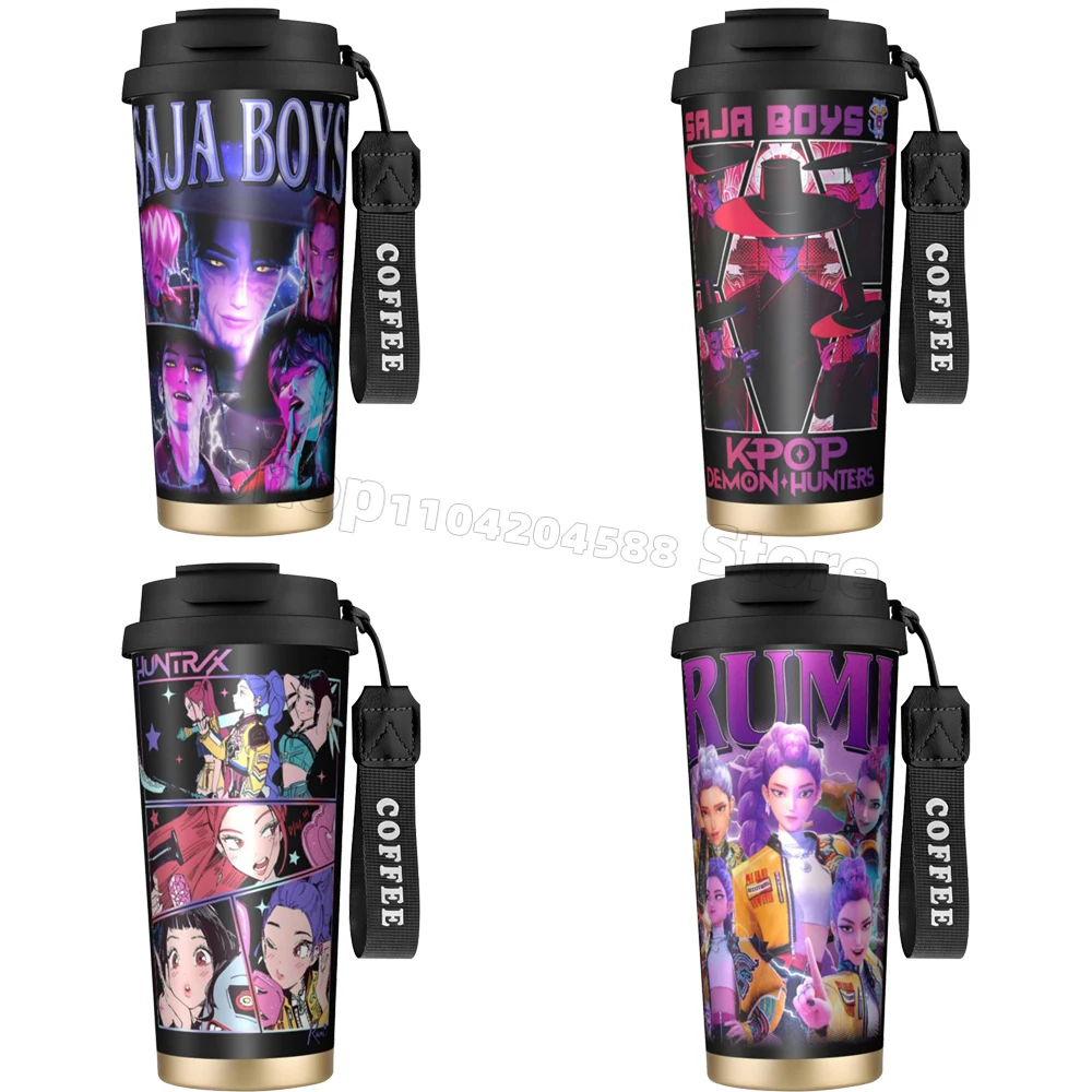 K-pop Demon Hunters K Pop Demon Hunters Pure Print Cut Kpop Hunters Tazza Da Caffè Demon 330 Ml, Bianca, Lavabile In Lavastoviglie, Adatta Al Microonde E Per Fan Degli Anime, Con Design - 5