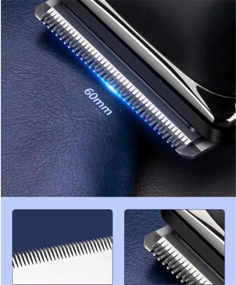 Washable Electric Self Hair Trimmer Self-Cut Haircut Kit Fade Style Clipper For Men Skull Bald Head Shaver Width Cutter Blade 3