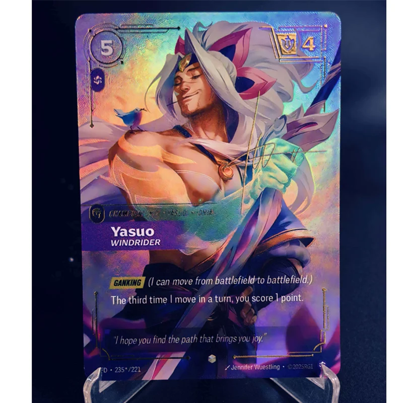 DIY League of Legends Karten Englische Version SFD Bard Karma Soraka Irelia Sett Vayne Ahri Aphelios Darius Yasuo Sammelkarten – Detail 9