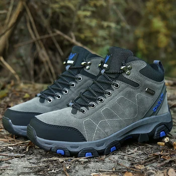 Men’s Warm Plush Snow Hiking Boots – Wear-Resistant 1