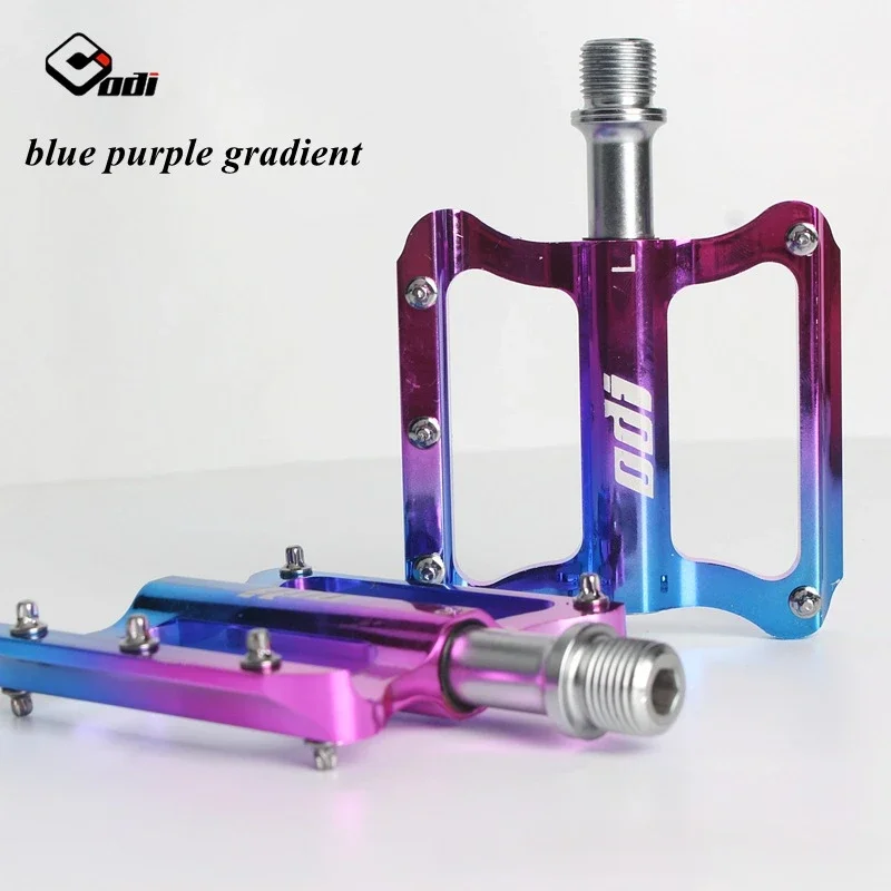 

ODI Aluminum Cycling MTB Bike Bicycle Pedals Sealed Bearing Flat Platform Antiskid colourful Bike Pedal Bicycle Bike accessories