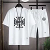 West Coast Choppers Men's Casual T-shirt & Shorts Set Men's Sportswear Loose Workout Costume  Loose Clothing 2-Piece Summer 3