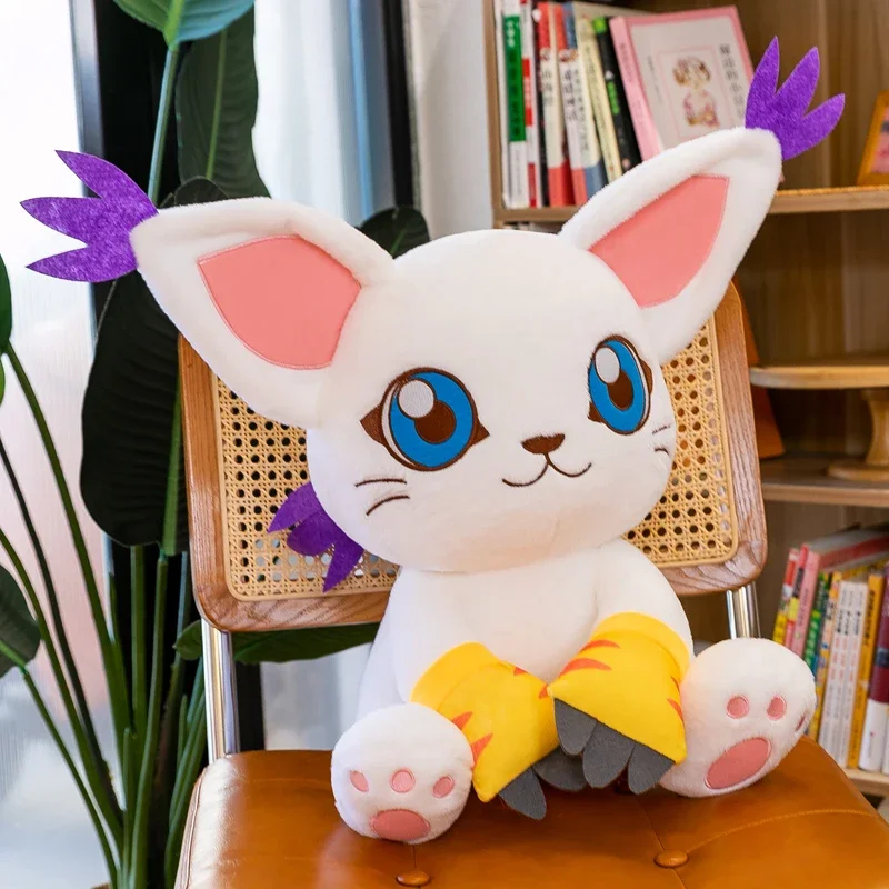 40/55/65cm Digimon Adventure Plush Toys Tailmon Action Figure Cartoon Stuffed Sitting Position Doll Soft Room Decor Toys Gifts