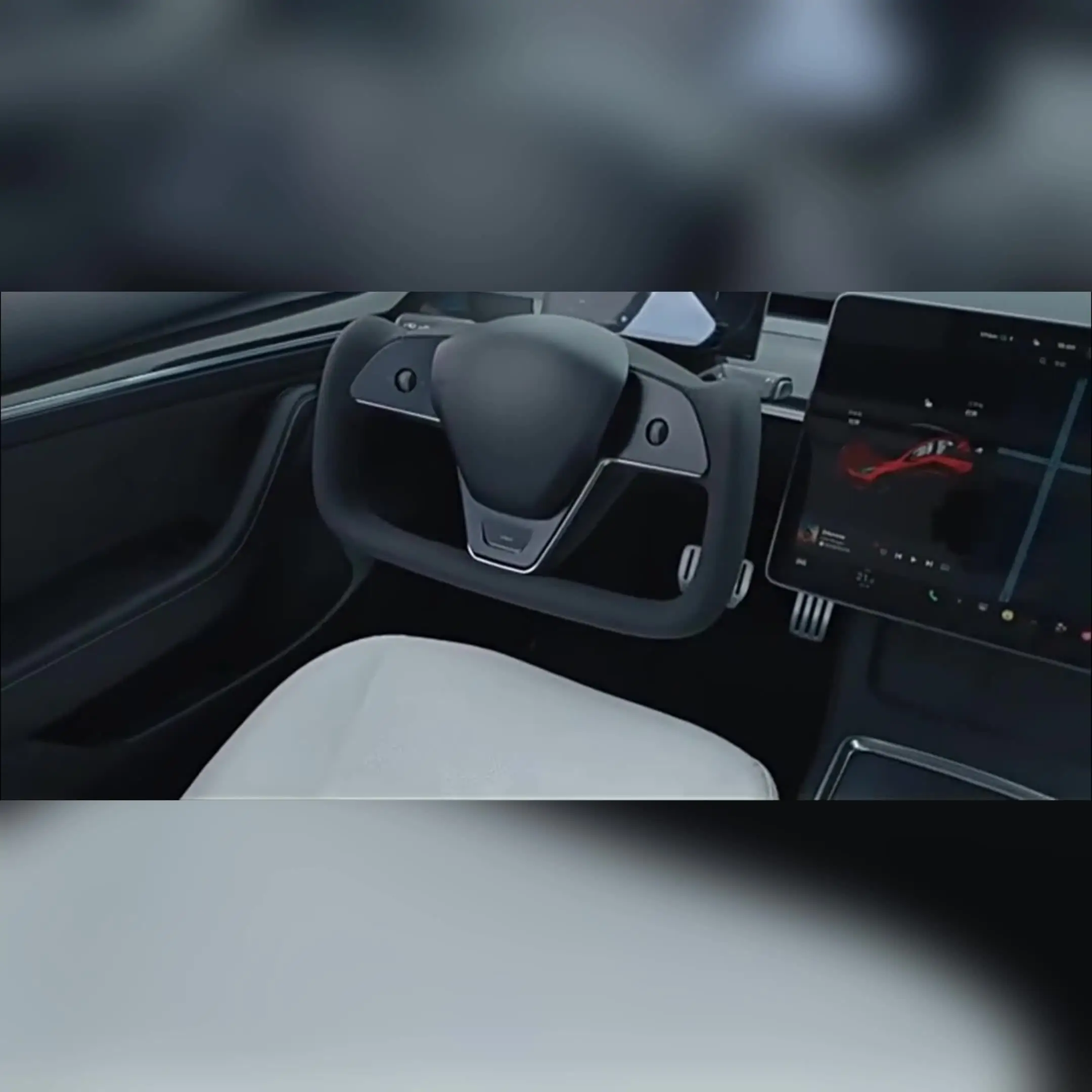 新しいヨーク 2.0 ステアリングホイール テスラモデル Y 2017-2024