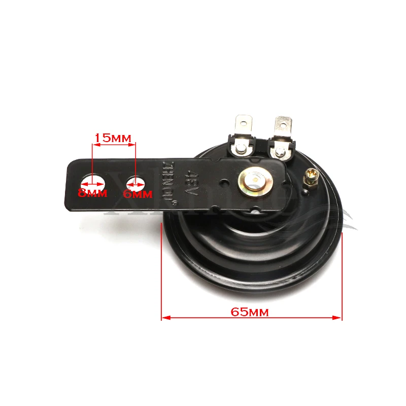 Motorcycle Electric Horn Scooter Horn Motorcycle Universal 12V 24V 48V 60V Waterproof Round Loud Speaker Scooter Off-road Vehicle ATV