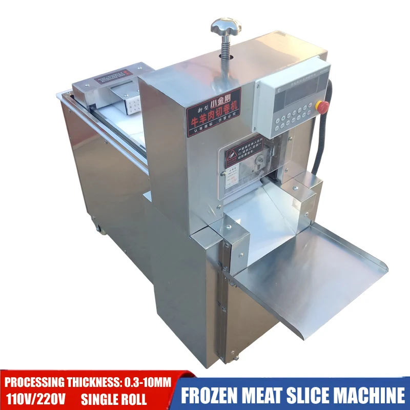 

Commercial Automatic Frozen Meat Slicer Numerical Control Mutton Slicer Cutting Mutton Roll Machine Electric Fat Beef Meat Roll