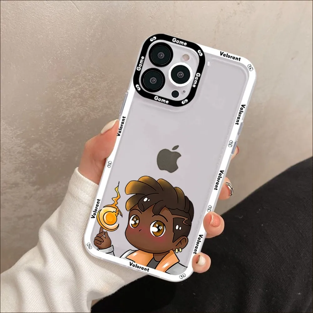 Charming Valorant Game-Themed Shockproof Phone Case - Couples Edition