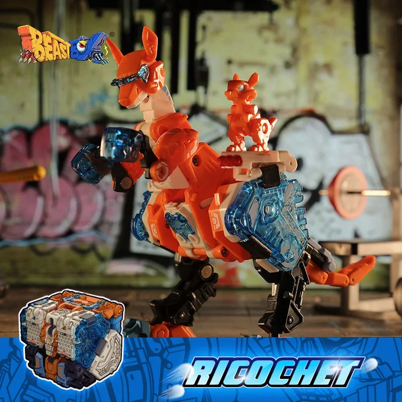 

52TOYS Transformation BEASTBOX BB35 BB-35 Ricochet Kangaroo Robots Animal Action Collectible Figure Toys Gifts