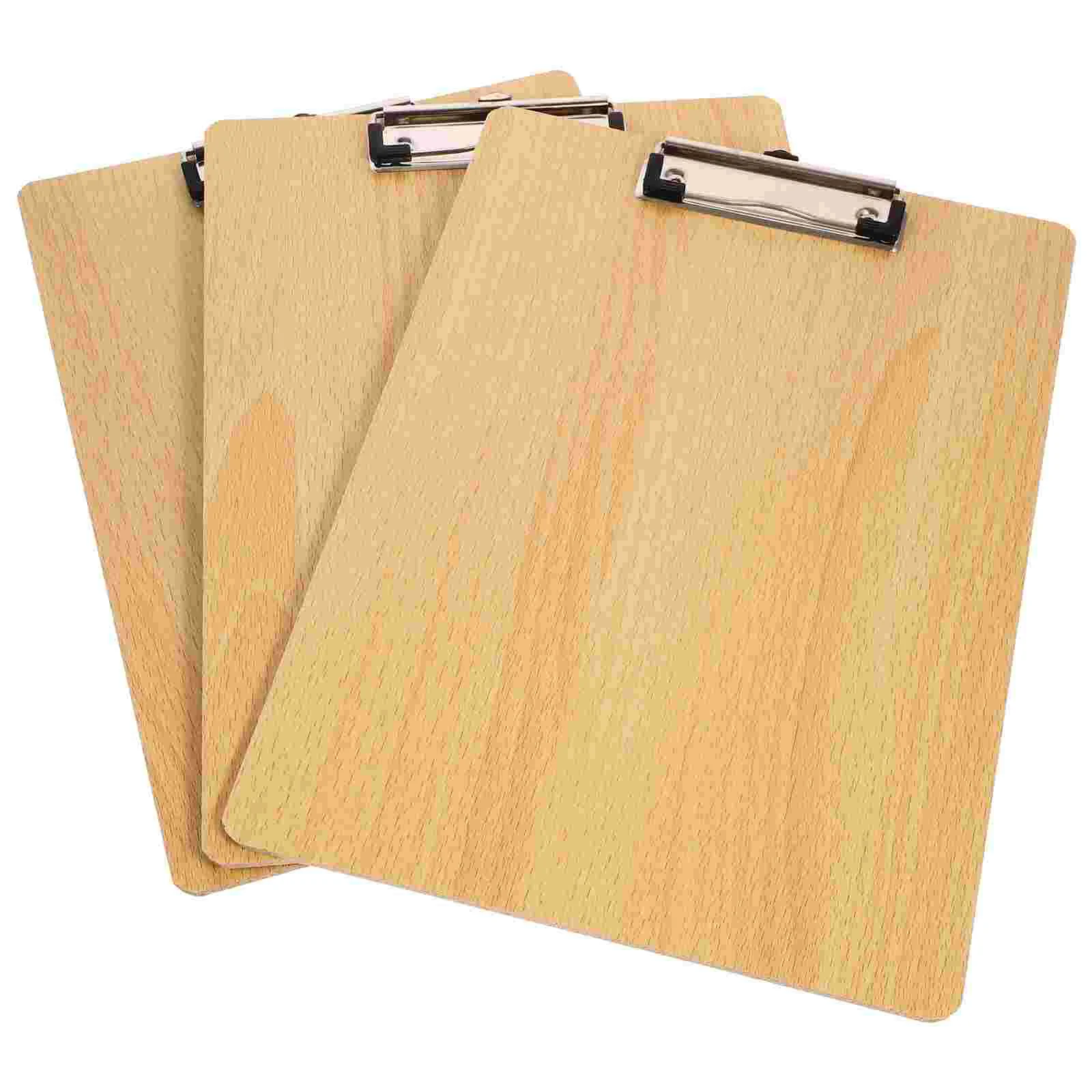 

3 Pcs Office+supplies Writing Board Portable Clipboards Folder Tableta Escritura Conference Practical File Metal