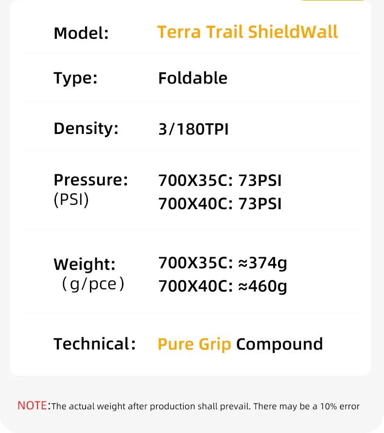 Continental Terra 700x35C 700x40C Shieldwall Rennradreifen Mountainbike-Reifen für Cross-Country, Gravel und Dirt Road Racing – Detail 9