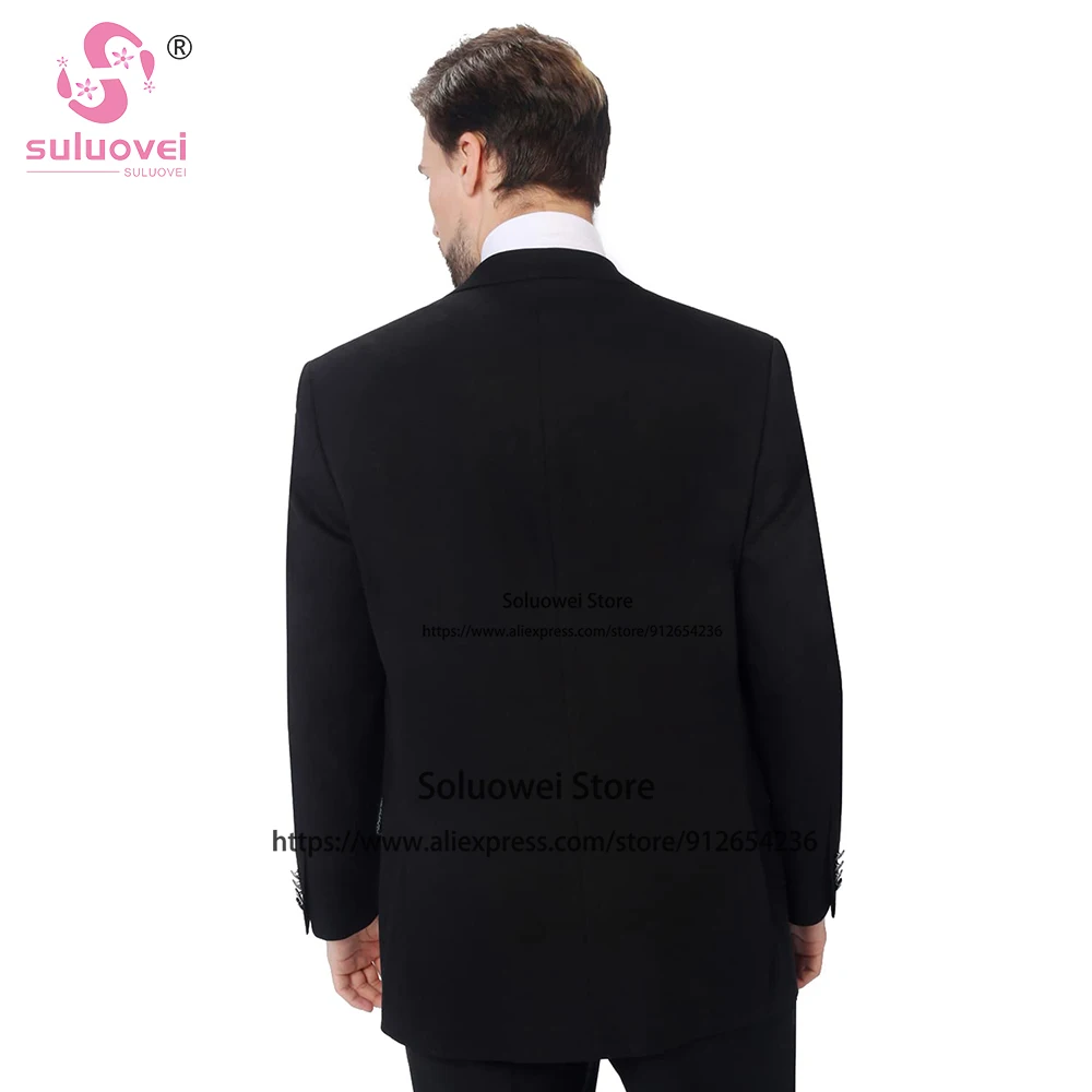 Fashion Wedding Slim Fit Suits For Men Customized 2 Piece Pants Set Formal Grooms Dinner Party Tuxedos Business Blazer Masculino