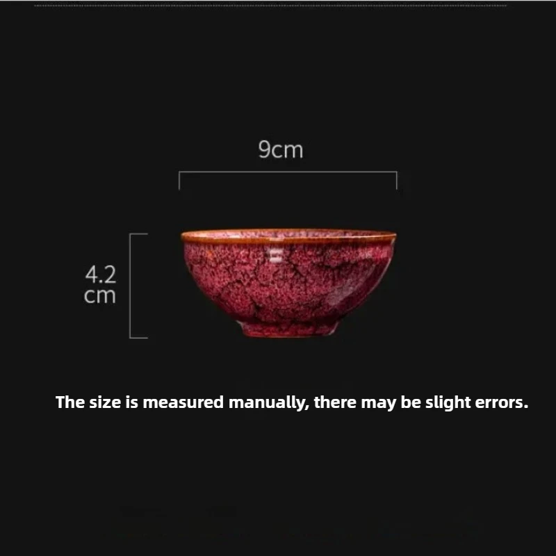 Kiln Transformed Into Four Seasons Cup Tea Cup Tea Kung Fu Tea Set Household Ceramic Tea Cup Tea Bowl Souvenir Gift Box