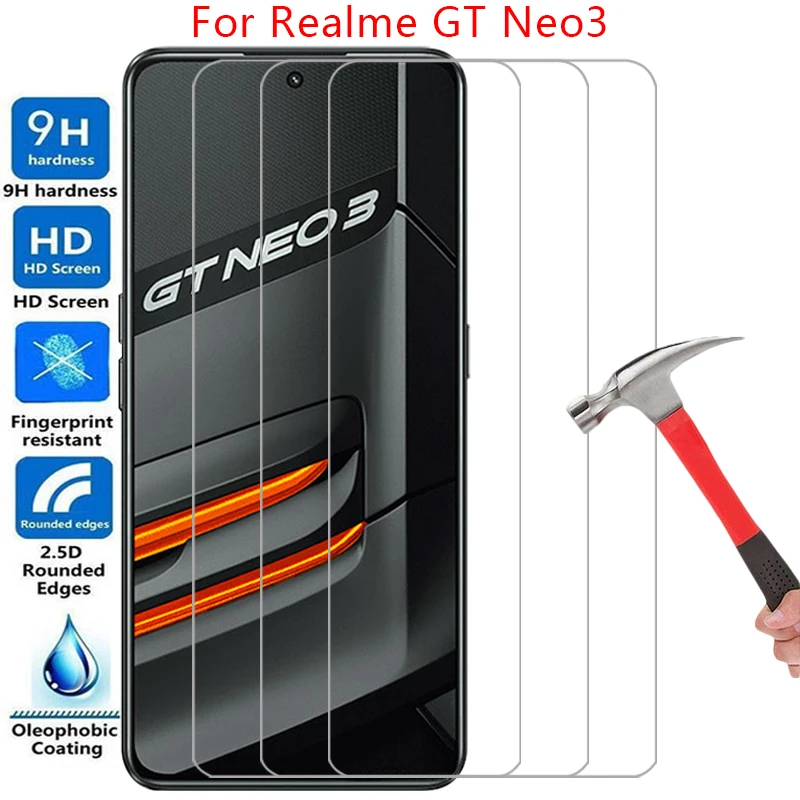 Защита экрана для realme gt neo 3, защитное закаленное стекло на gtneo3 neo3 150 Вт, фотопленка для телефона, стекло realmi relme reali real me