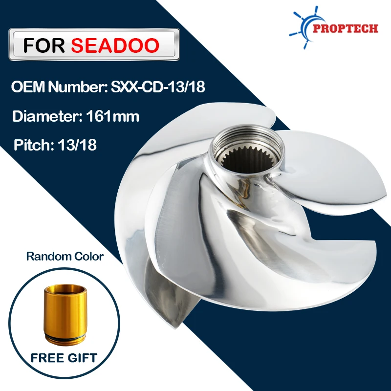 For Seadoo Jet Ski Impeller Replaced Solas SXX-CD-13/18 RXP-X 300 RXT-X 300 GTX LIMITED 161mm 3 Blades