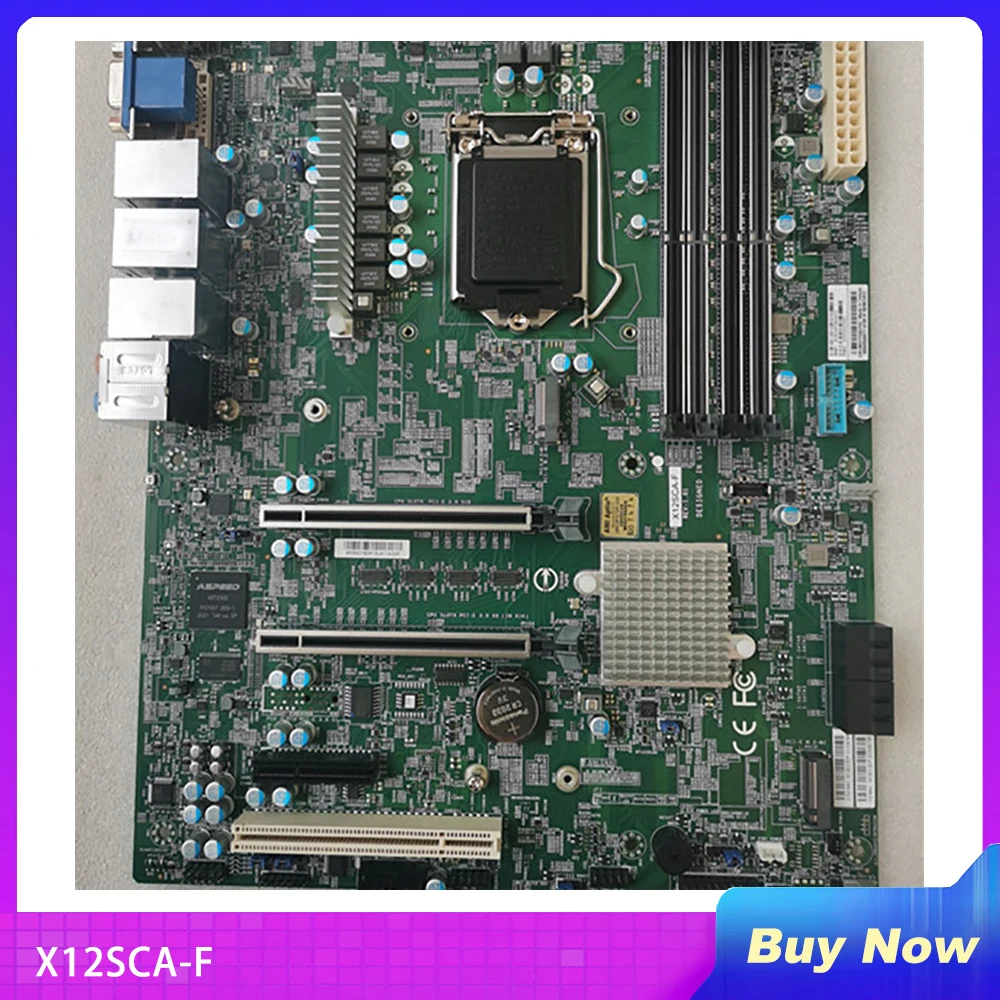 X12scaf Industrial Package Motherboard For Supermicro Singlechannel Workstation W480 Chip Ipmi