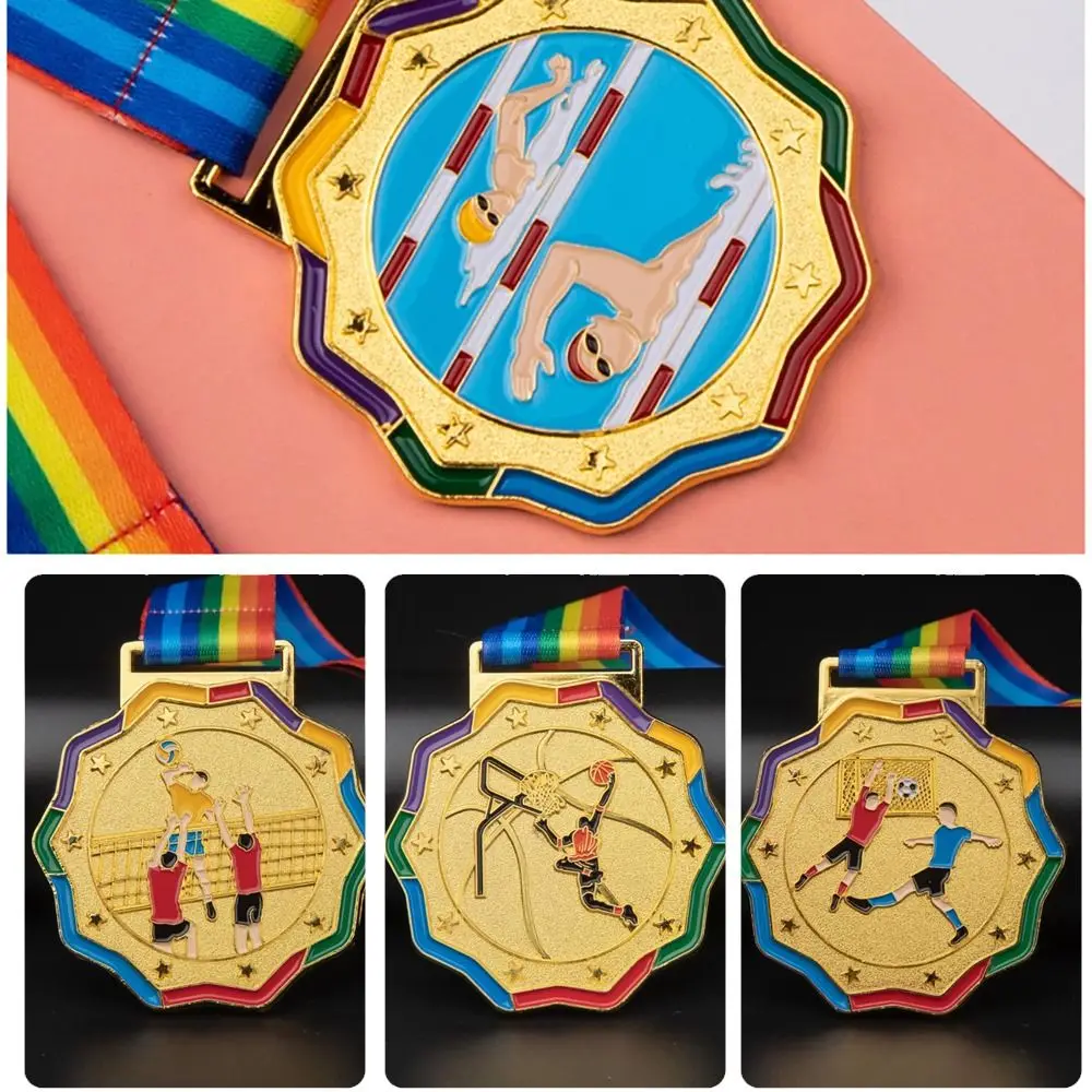 Fashion Metal Gold Award Competitions Prizes Games Souvenir Award Medals Encourage Badge Sport Competition Winner Medals Outdoor
