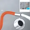 Faucet Extension Tube Rotatable Extender Hose Bendable/Shapable/Flexible Water Tap Pipe Splash Proof Foaming Mout 4