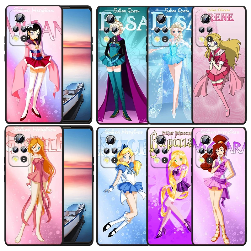 

Disney Pretty Girl Princess For Huawei Honor X30 X20 X8 X7 60 50 SE Pro 10X 10i 10 Lite 9A 9C RU 9X 8X 8A Black Phone Case