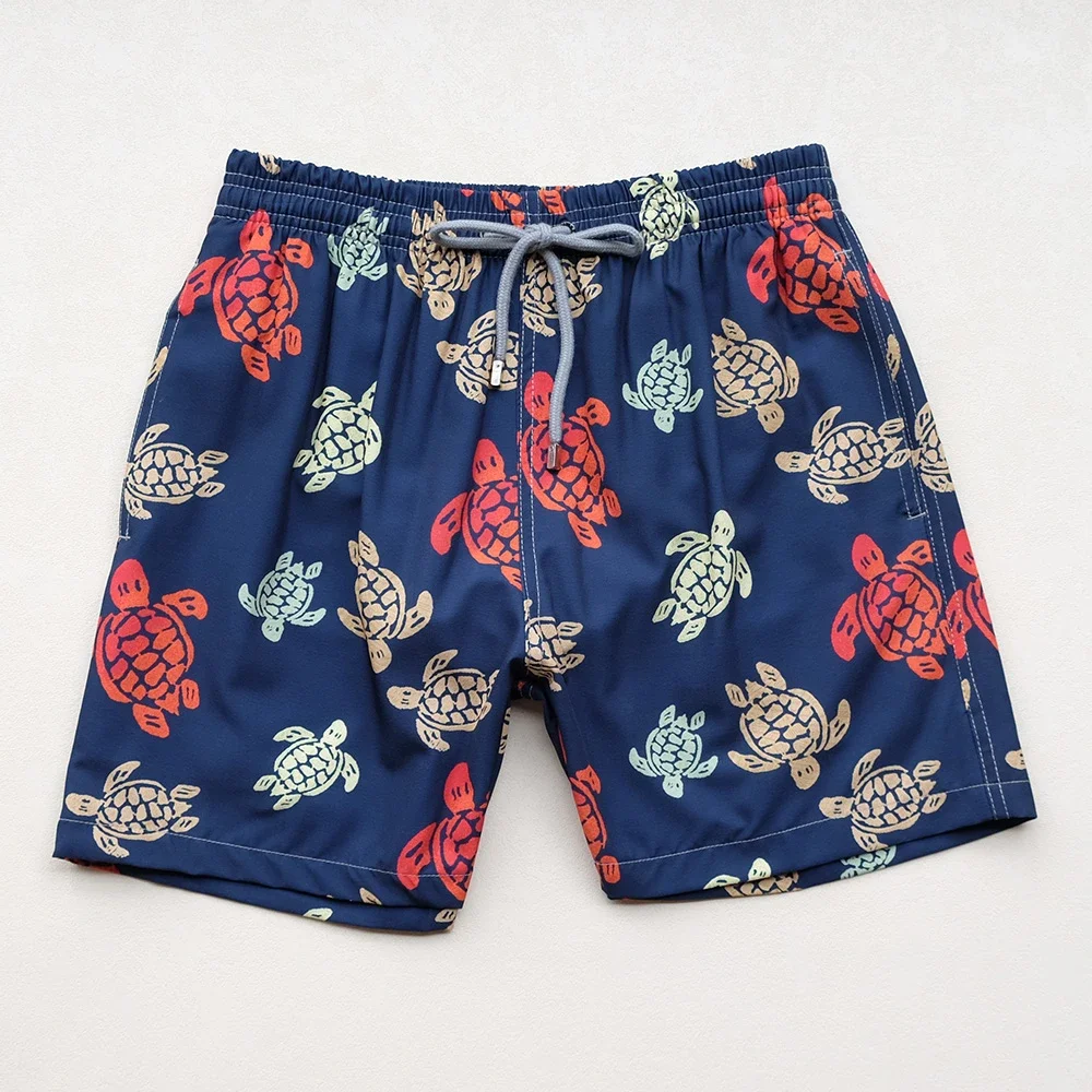 High Quality Turtle Swimming Shorts Men's Beach Shorts Swim Trunks With Triangular Inner Stretch Quick Drying Bermuda Boardshort