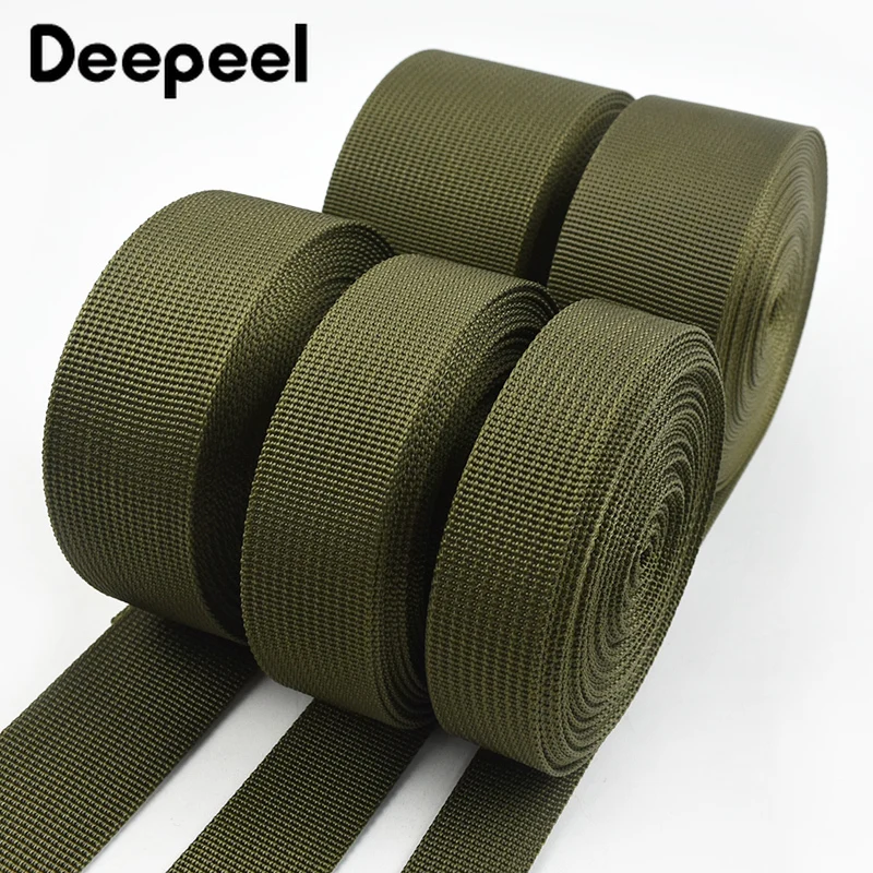 Durable Army Green Nylon Webbing Strap for Safety Belts and Knapsack Sewing
