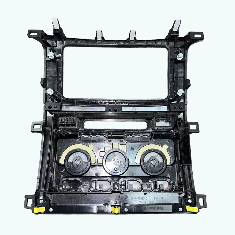 Panel de Control de Aire Acondicionado y Marco Central para DVD para Toyota Land Cruiser LC100 1998-2007, Consola Central del Tablero del Automóvil 55900-60850 5