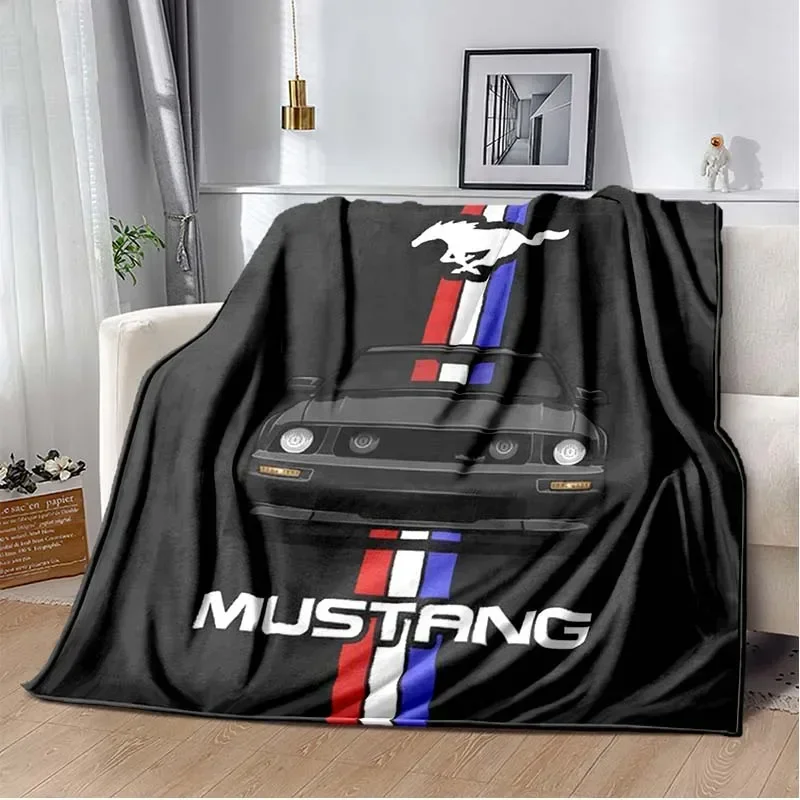 Mustang Blanket Lightweight Quilt Keep Warm Fabric Cute Blanket Bed Sofa Home Office Available in all seasons 6