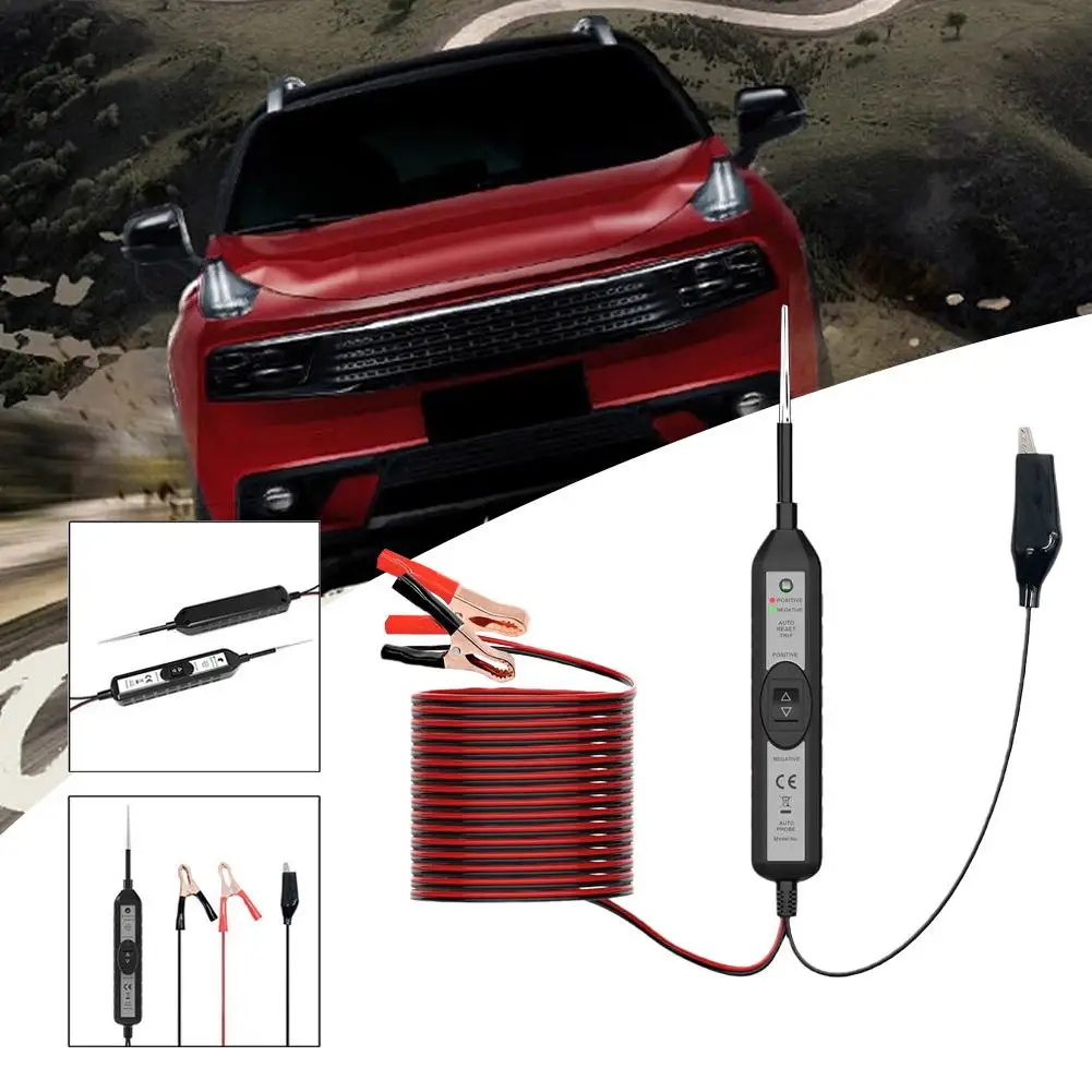 

Car Electric Circuit Tester 6-24V DC Automotive Multi-function Test Pen Probe Tester Power Drive Diagnosis Car Scanner Volt M3M0