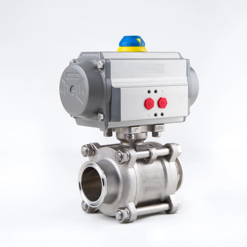 

2 way Clamp Pneumatic Ball Valve Actuator