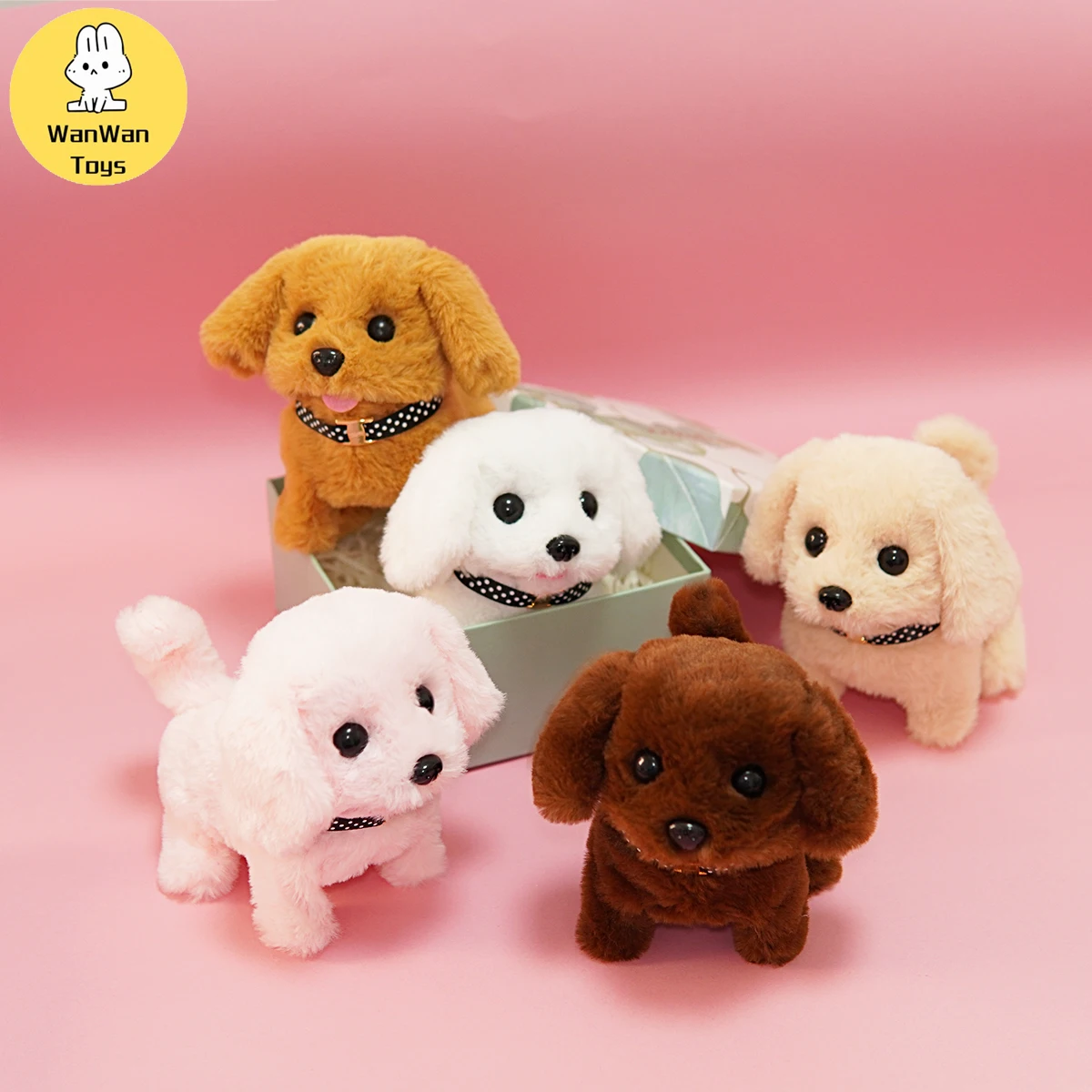 Plush Electric Rabbit Toys Electric Puppies That Bark Jump And Move Simulated Puppies Family Toys New Year Gifts Birthday Gifts 5