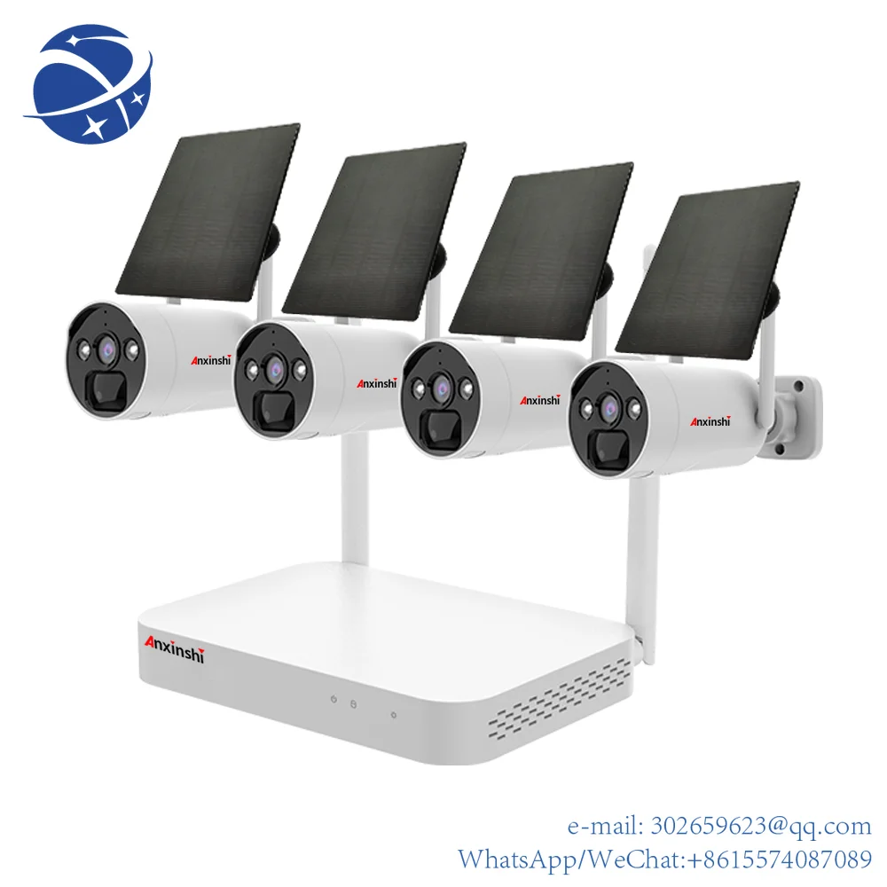 

Yyhc ANXINSHI IP pro smart wifi комплекты солнечных цилиндрических камер 4 МП энергосистема для домашнего использования