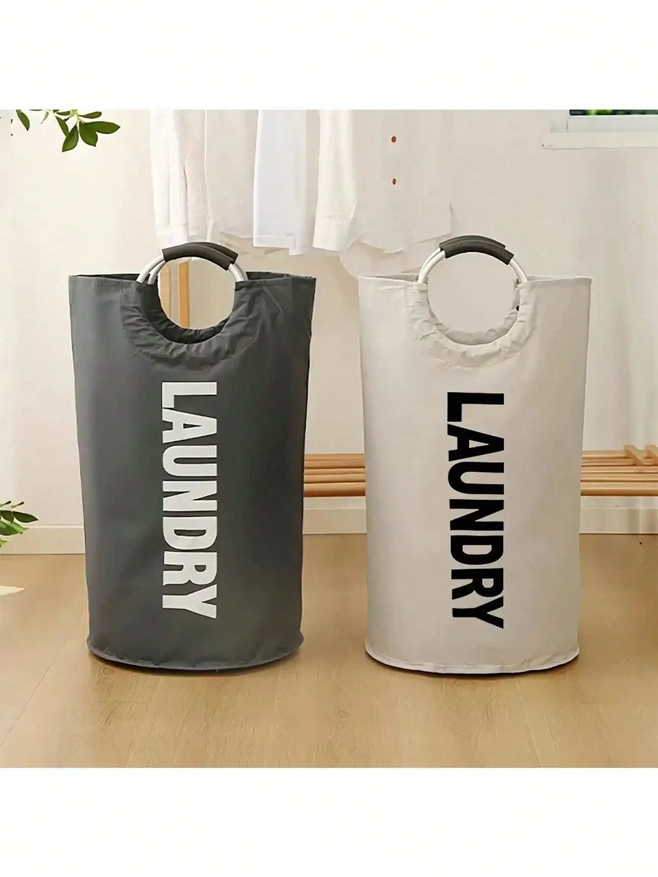 1pc Large Capacity Laundry Basket Foldable Waterproof Suitable For Multifunctional Storage Buckets In Homes Bathrooms Laundry 3