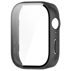 Enhanced PC Case with Tempered Glass Screen Protector and Cleaning Cotton for Huawei watch fit 3 (A - MtB)