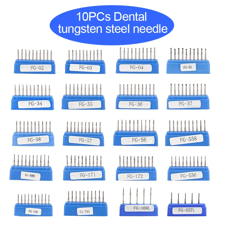 10piecesDentalImplantNeedleDentistToothCrownbreakingDrill