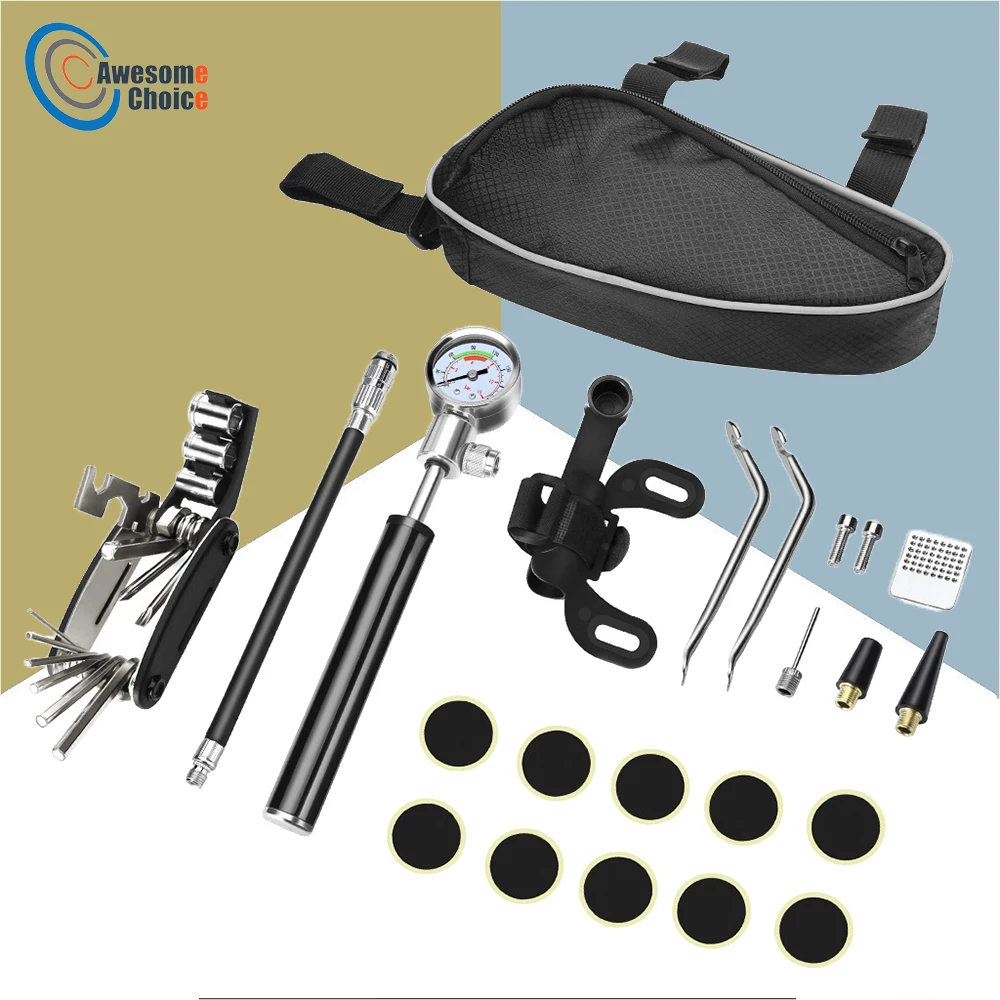 22 Pcs Bicycle Maintenance Combination Tool Mountain Bike Tire Repair