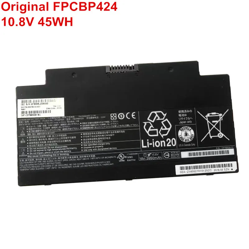 

10.8V 45Wh 4170mAh Genuine Laptop Battery For Fujitsu LifeBook AH77 AH77/S AH77/M AH556 FMVNBP233 CP700538-01 FPCBP424 FPB0307S